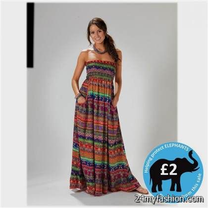 strapless casual maxi dress