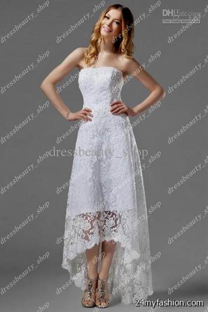 strapless white summer dress
