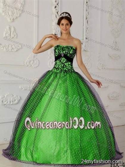 sweet 16 dresses dark green review