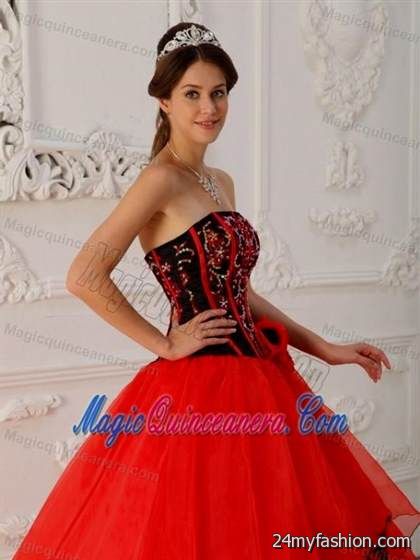 sweet 16 dresses red and black review