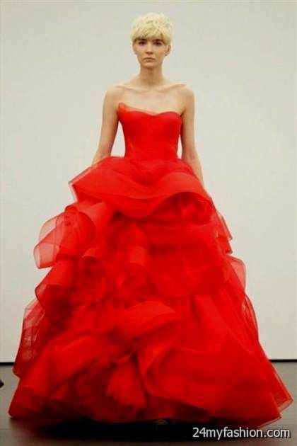 vera wang red wedding dress review