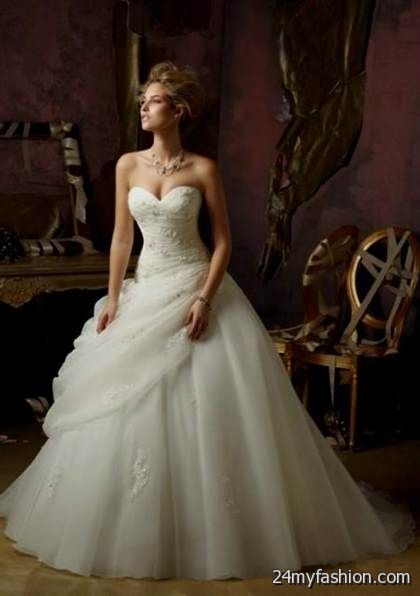 wedding dresses sweetheart neckline princess ball gown strapless review
