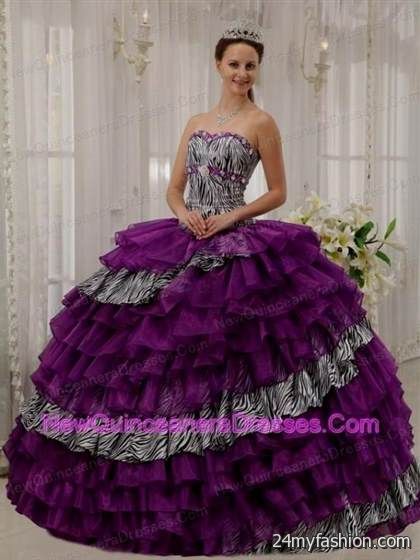 white and dark purple quinceanera dresses review