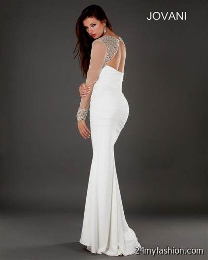 white jovani mermaid dress review