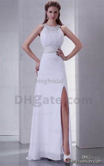 white prom dresses review