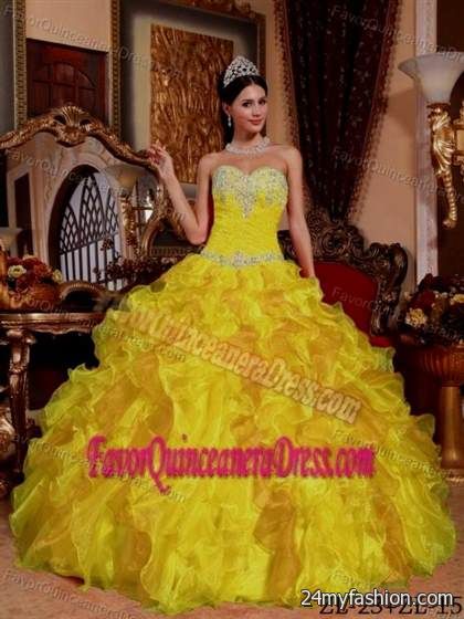 yellow quinceanera dress review