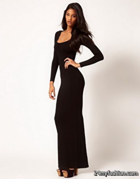 Black long maxi dress review