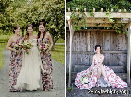 Floral print bridesmaid dresses review