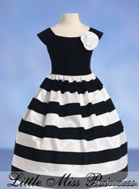Girls black and white dresses review