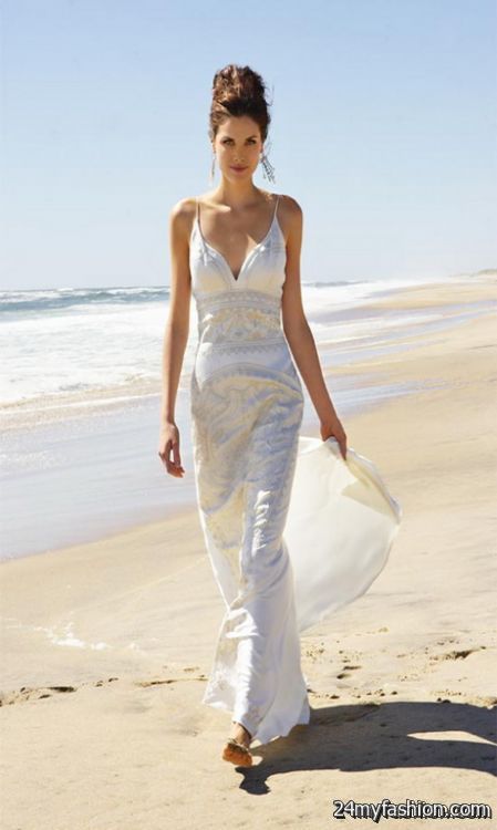 Informal beach wedding dress review