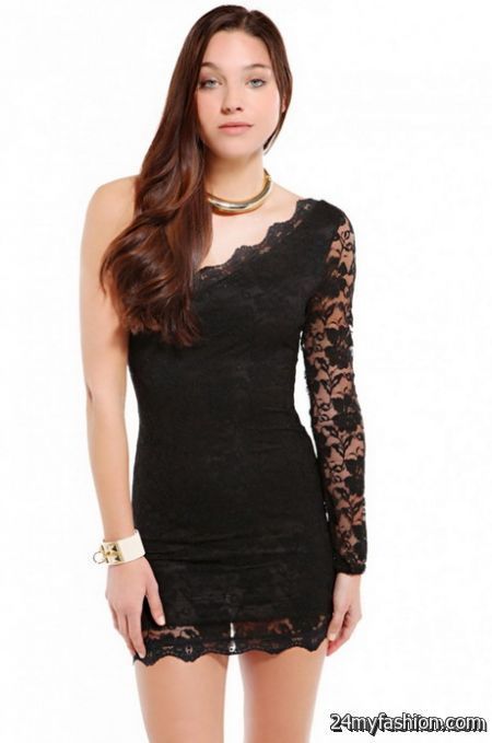 One sleeve lace dress review