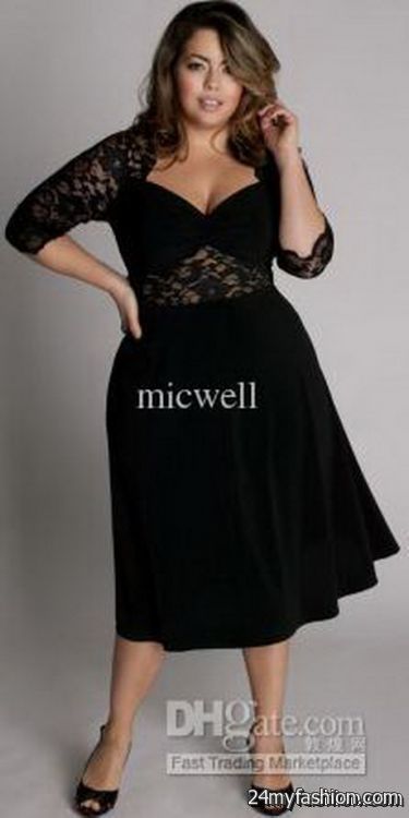 Plus size black dresses with sleeves review