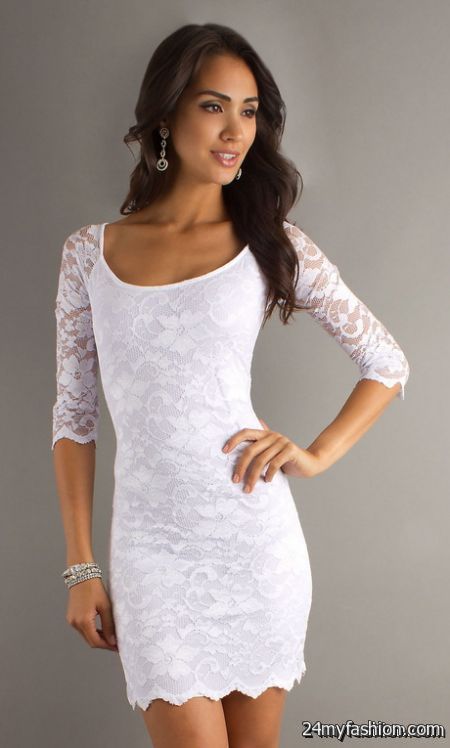White lace dress short review