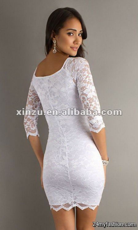 White lace dress short review