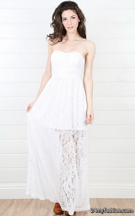 White lace maxi dresses review