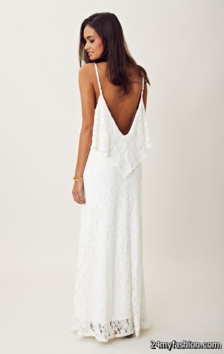 White lace maxi dresses review