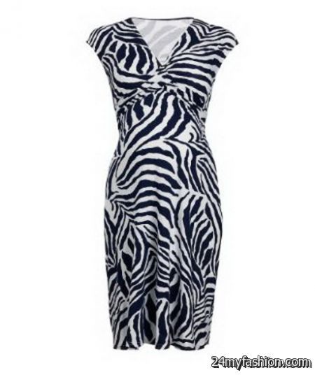 Zebra print maternity dress review