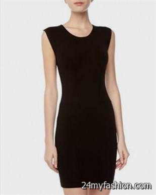black fitted sheath dress review