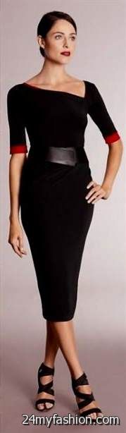black fitted sheath dress review
