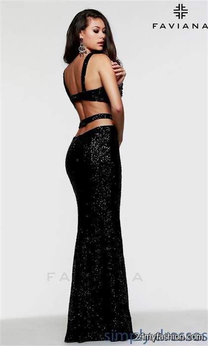 black sequin prom dress review