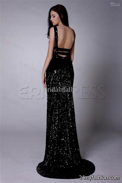 black sequin prom dress review