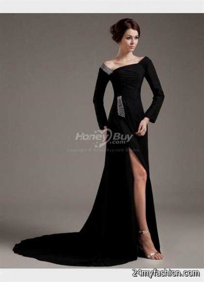 long black long sleeve dresses review