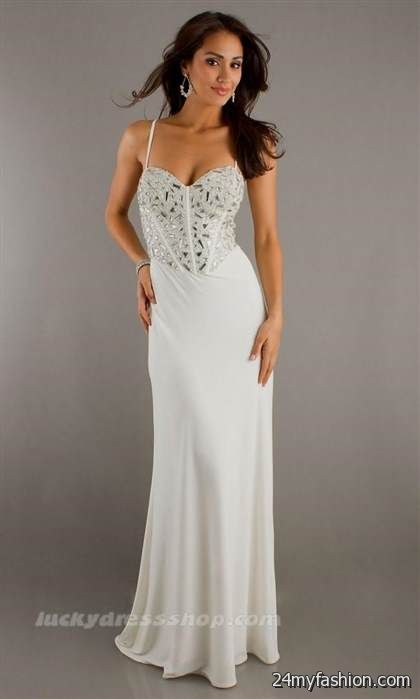 long white prom dresses review - B2B Fashion