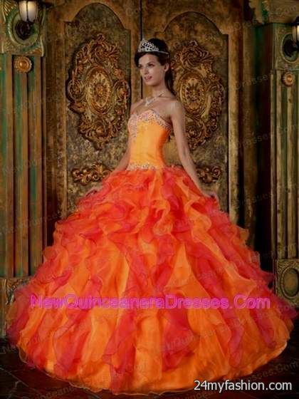 quinceanera dresses neon orange review