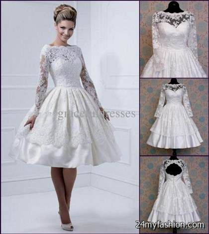 short wedding dress long sleeve review