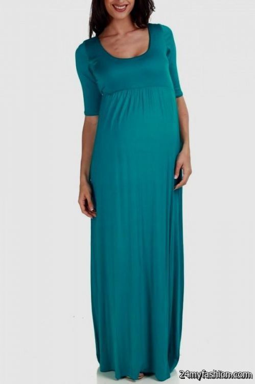 teal maternity maxi dress review - B2B Fashion