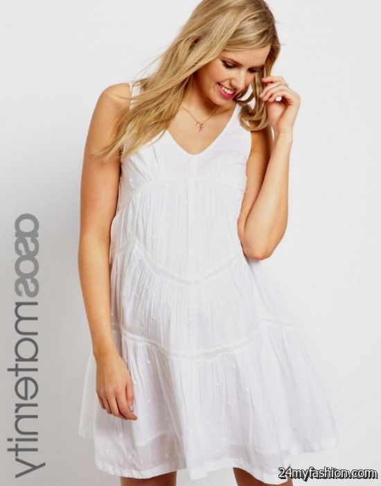 white maternity dress for baby shower review