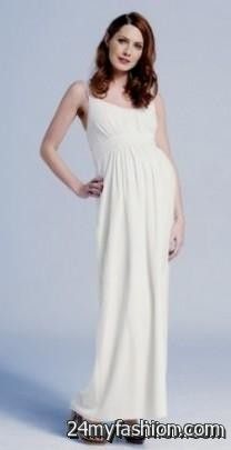 white maternity maxi dress review