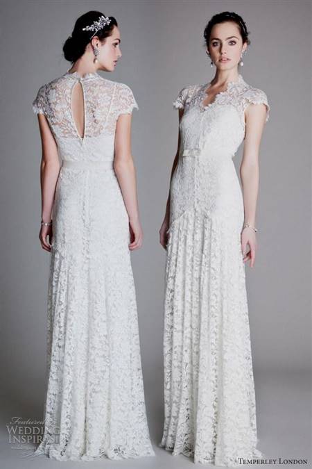 1920s lace wedding dress