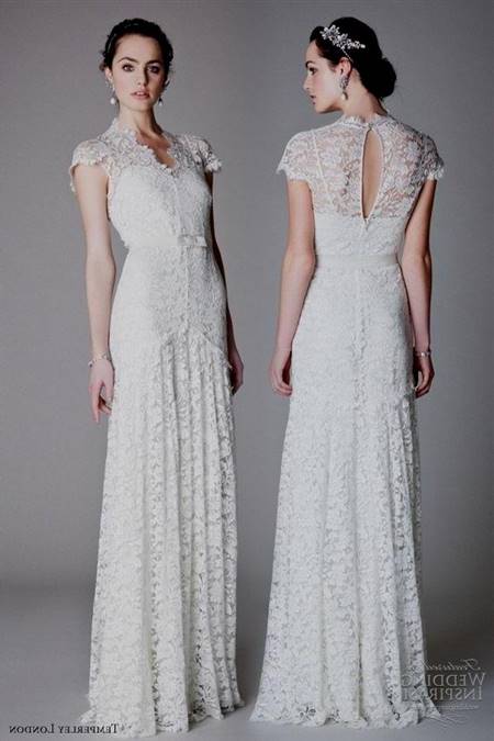 1920s lace wedding dress