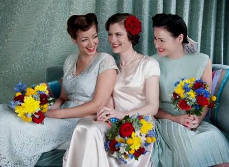 1940s bridesmaid dresses