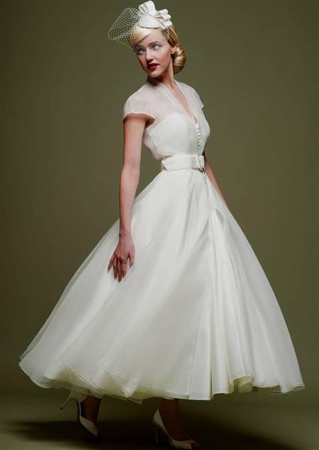 1950s wedding dress