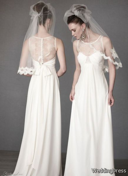 BHLDN Bridal Hair Accessories                                      Birdcage Blusher Veils, Halo Headbands + Wedding Dresses
