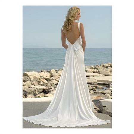 Backless beach wedding dresses