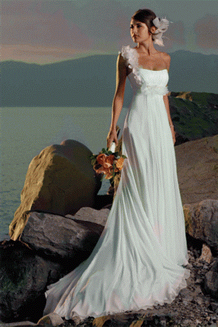 Beach style wedding dress