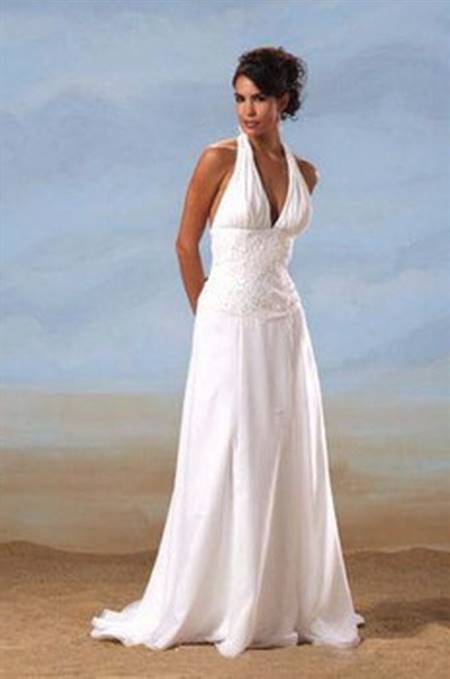 Beach theme wedding dresses