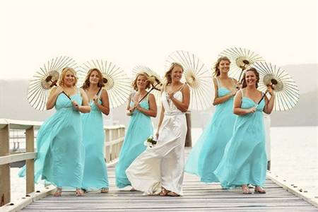 Beach wedding party dresses