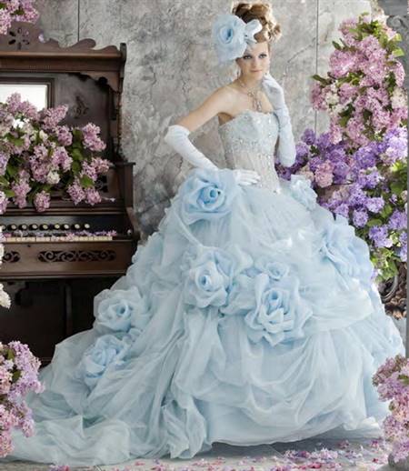 Blue wedding gowns