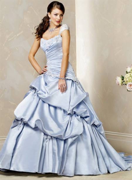 Blue wedding gowns