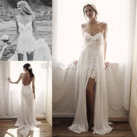 Bohemian short wedding dress