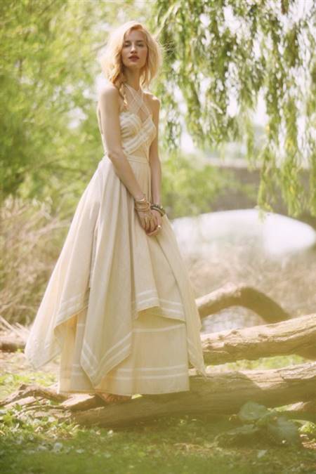 Bohemian short wedding dress