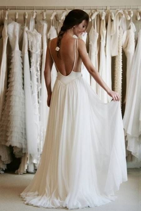 Bohemian style wedding dress