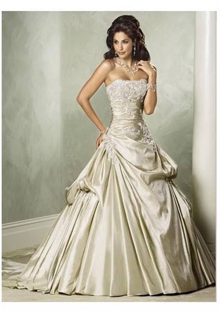 Champagne colored wedding dresses