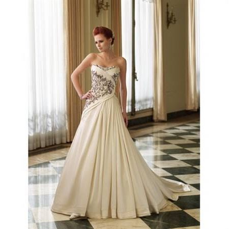 Champagne colored wedding dresses