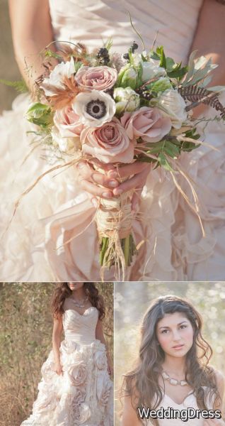 Charming Bohemian Bridal Shoot                                      Featuring Sareh Nouri Wedding Dresses