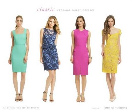 Classic dresses for wedding guests